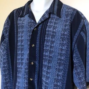 Gachu men’s button down casual shirt blue XL
